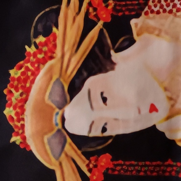 Japanese Geisha Print Dress - Picture 6 of 8